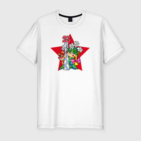 Мужская футболка премиум с принтом Пограничники в Петрозаводске, 92% хлопок, 8% лайкра | приталенный силуэт, круглый вырез ворота, длина до линии бедра, короткий рукав | 