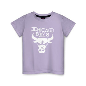 Детская футболка хлопок с принтом Chicago Bulls fun logo в Петрозаводске, 100% хлопок | круглый вырез горловины, полуприлегающий силуэт, длина до линии бедер | Тематика изображения на принте: chicago bulls | антибрэнд