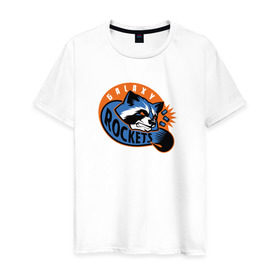 Мужская футболка хлопок с принтом Galaxy Rockets в Петрозаводске, 100% хлопок | прямой крой, круглый вырез горловины, длина до линии бедер, слегка спущенное плечо. | 
