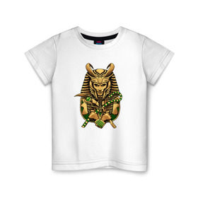 Детская футболка хлопок с принтом Локи фараон в Петрозаводске, 100% хлопок | круглый вырез горловины, полуприлегающий силуэт, длина до линии бедер | loki