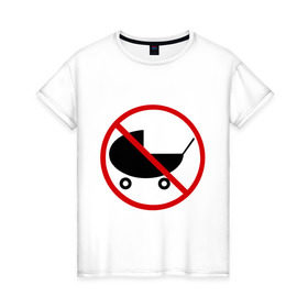 Женская футболка хлопок с принтом Child Free в Петрозаводске, 100% хлопок | прямой крой, круглый вырез горловины, длина до линии бедер, слегка спущенное плечо | child free | чайлдфри