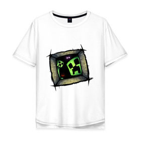 Мужская футболка хлопок Oversize с принтом Страшное место в Петрозаводске, 100% хлопок | свободный крой, круглый ворот, “спинка” длиннее передней части | Тематика изображения на принте: игры