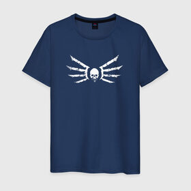 Мужская футболка хлопок с принтом Strogg logo в Петрозаводске, 100% хлопок | прямой крой, круглый вырез горловины, длина до линии бедер, слегка спущенное плечо. | quake | strogg | логотип строггов