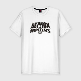 Мужская футболка премиум с принтом Demon Hunters в Петрозаводске, 92% хлопок, 8% лайкра | приталенный силуэт, круглый вырез ворота, длина до линии бедра, короткий рукав | дин | сериал | супернатурал
