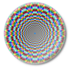 Значок с принтом Оптическая иллюзия в Петрозаводске,  металл | круглая форма, металлическая застежка в виде булавки | восприятие | иллюзия | оптическая иллюзия