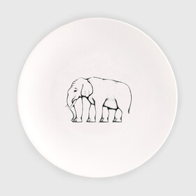 Тарелка с принтом Сколько ног у слона в Петрозаводске, фарфор | диаметр - 210 мм
диаметр для нанесения принта - 120 мм | слон