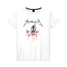 Женская футболка хлопок с принтом Metallica - Scary Guy в Петрозаводске, 100% хлопок | прямой крой, круглый вырез горловины, длина до линии бедер, слегка спущенное плечо | металлика