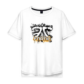 Мужская футболка хлопок Oversize с принтом Fnatic Team в Петрозаводске, 100% хлопок | свободный крой, круглый ворот, “спинка” длиннее передней части | counter strike | csgo | fnatic