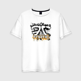 Женская футболка хлопок Oversize с принтом Fnatic Team в Петрозаводске, 100% хлопок | свободный крой, круглый ворот, спущенный рукав, длина до линии бедер
 | counter strike | csgo | fnatic