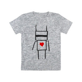 Детская футболка хлопок с принтом Chappie в Петрозаводске, 100% хлопок | круглый вырез горловины, полуприлегающий силуэт, длина до линии бедер | die antwoord