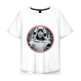Мужская футболка хлопок Oversize с принтом Yolandi в Петрозаводске, 100% хлопок | свободный крой, круглый ворот, “спинка” длиннее передней части | die antwoord