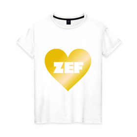 Женская футболка хлопок с принтом ZEF Die Antwoord в Петрозаводске, 100% хлопок | прямой крой, круглый вырез горловины, длина до линии бедер, слегка спущенное плечо | die antwoord