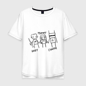 Мужская футболка хлопок Oversize с принтом Семья в Петрозаводске, 100% хлопок | свободный крой, круглый ворот, “спинка” длиннее передней части | die antwoord