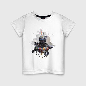 Детская футболка хлопок с принтом Чаппи в Петрозаводске, 100% хлопок | круглый вырез горловины, полуприлегающий силуэт, длина до линии бедер | Тематика изображения на принте: 