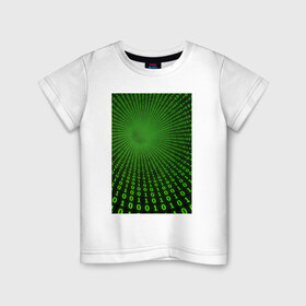 Детская футболка хлопок с принтом Цифровая иллюзия в Петрозаводске, 100% хлопок | круглый вырез горловины, полуприлегающий силуэт, длина до линии бедер | обман зрения | оптическая иллюзия | прикол | фокус