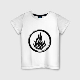 Детская футболка хлопок с принтом Дивергент в Петрозаводске, 100% хлопок | круглый вырез горловины, полуприлегающий силуэт, длина до линии бедер | divergent | бесстрашие