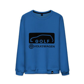 Мужской свитшот хлопок с принтом Фольцваген гольф в Петрозаводске, 100% хлопок |  | golf | logo | volkswagen | гольф | логотип | фольцваген