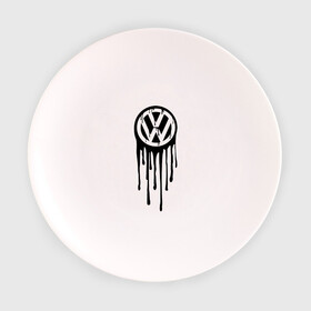 Тарелка с принтом Volkswagen в Петрозаводске, фарфор | диаметр - 210 мм
диаметр для нанесения принта - 120 мм | logo | volkswagen | логотип | фольцваген