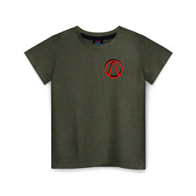 Детская футболка хлопок с принтом Borderlands в Петрозаводске, 100% хлопок | круглый вырез горловины, полуприлегающий силуэт, длина до линии бедер | Тематика изображения на принте: borderlands | vault | vault hunter