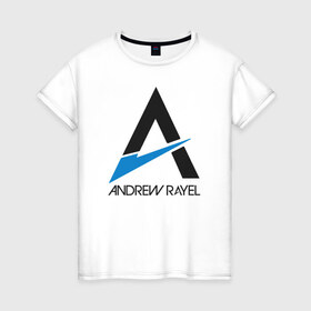 Женская футболка хлопок с принтом Anrew rayel trance в Петрозаводске, 100% хлопок | прямой крой, круглый вырез горловины, длина до линии бедер, слегка спущенное плечо | 