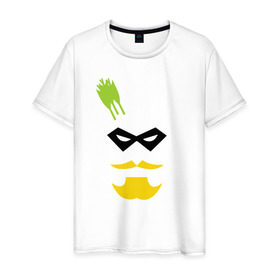 Мужская футболка хлопок с принтом Зеленая Стрела в Петрозаводске, 100% хлопок | прямой крой, круглый вырез горловины, длина до линии бедер, слегка спущенное плечо. | зеленая стрелазеленая стрела green arrow
