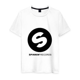 Мужская футболка хлопок с принтом Spinnin records в Петрозаводске, 100% хлопок | прямой крой, круглый вырез горловины, длина до линии бедер, слегка спущенное плечо. | house | spinnin | spinnin recors
