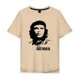 Мужская футболка хлопок Oversize с принтом Эрнесто Че гевара в Петрозаводске, 100% хлопок | свободный крой, круглый ворот, “спинка” длиннее передней части | che guevara | революционер