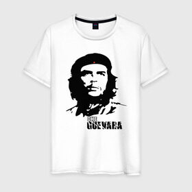 Мужская футболка хлопок с принтом Эрнесто Че гевара в Петрозаводске, 100% хлопок | прямой крой, круглый вырез горловины, длина до линии бедер, слегка спущенное плечо. | che guevara | революционер
