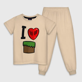 Детская пижама хлопок с принтом Футболка Диллерона в Петрозаводске, 100% хлопок |  брюки и футболка прямого кроя, без карманов, на брюках мягкая резинка на поясе и по низу штанин
 | Тематика изображения на принте: игры | мinecraft | майнкрафт