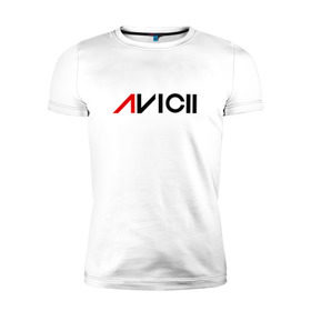Мужская футболка премиум с принтом Avicii в Петрозаводске, 92% хлопок, 8% лайкра | приталенный силуэт, круглый вырез ворота, длина до линии бедра, короткий рукав | avici dj (house) house | avicii | авичи
