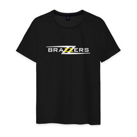 Мужская футболка хлопок с принтом Big Brazzers в Петрозаводске, 100% хлопок | прямой крой, круглый вырез горловины, длина до линии бедер, слегка спущенное плечо. | brazzers