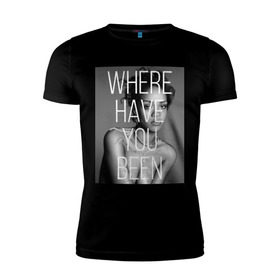 Мужская футболка премиум с принтом Rihanna в Петрозаводске, 92% хлопок, 8% лайкра | приталенный силуэт, круглый вырез ворота, длина до линии бедра, короткий рукав | Тематика изображения на принте: badgirl | diamond | rihanna | riri | rnb | риана | рианна