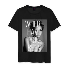 Мужская футболка хлопок с принтом Rihanna в Петрозаводске, 100% хлопок | прямой крой, круглый вырез горловины, длина до линии бедер, слегка спущенное плечо. | badgirl | diamond | rihanna | riri | rnb | риана | рианна