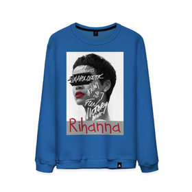 Мужской свитшот хлопок с принтом Rihanna в Петрозаводске, 100% хлопок |  | badgirl | diamond | rihanna | riri | rnb | umbrella | риана | рианна