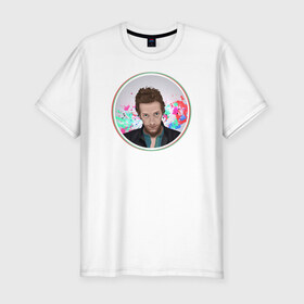 Мужская футболка премиум с принтом Coldplay в Петрозаводске, 92% хлопок, 8% лайкра | приталенный силуэт, круглый вырез ворота, длина до линии бедра, короткий рукав | 