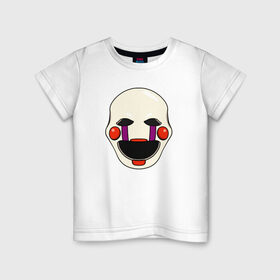 Детская футболка хлопок с принтом Puppet FNAF Марионетка в Петрозаводске, 100% хлопок | круглый вырез горловины, полуприлегающий силуэт, длина до линии бедер | fnaf | puppet | фнаф