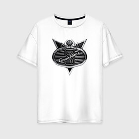 Женская футболка хлопок Oversize с принтом Comablack в Петрозаводске, 100% хлопок | свободный крой, круглый ворот, спущенный рукав, длина до линии бедер
 | rok | scorpions | скорпионс | скорпы