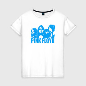 Женская футболка хлопок с принтом Pink Floyd в Петрозаводске, 100% хлопок | прямой крой, круглый вырез горловины, длина до линии бедер, слегка спущенное плечо | 