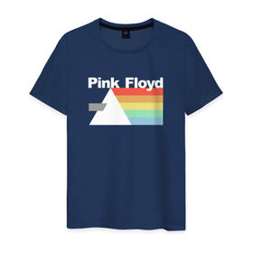Мужская футболка хлопок с принтом Pink Floyd в Петрозаводске, 100% хлопок | прямой крой, круглый вырез горловины, длина до линии бедер, слегка спущенное плечо. | pank | rok | пинк флойд)