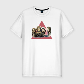 Мужская футболка премиум с принтом Pink Floyd portrait в Петрозаводске, 92% хлопок, 8% лайкра | приталенный силуэт, круглый вырез ворота, длина до линии бедра, короткий рукав | pank | rok | пинк флойд)