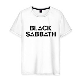 Мужская футболка хлопок с принтом Black Sabbath в Петрозаводске, 100% хлопок | прямой крой, круглый вырез горловины, длина до линии бедер, слегка спущенное плечо. | black sabbath