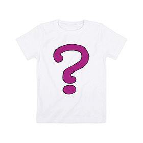 Детская футболка хлопок с принтом Риддлер Загадочник в Петрозаводске, 100% хлопок | круглый вырез горловины, полуприлегающий силуэт, длина до линии бедер | риддлер загадочник gotham