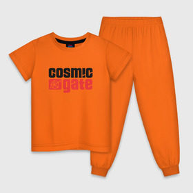 Детская пижама хлопок с принтом Cosmic Gate в Петрозаводске, 100% хлопок |  брюки и футболка прямого кроя, без карманов, на брюках мягкая резинка на поясе и по низу штанин
 | cosmic gate | dj | house | trance