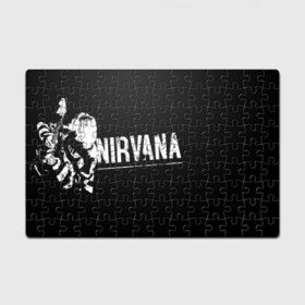 Пазл магнитный 126 элементов с принтом Nirvana в Петрозаводске, полимерный материал с магнитным слоем | 126 деталей, размер изделия —  180*270 мм | Тематика изображения на принте: 