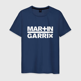 Мужская футболка хлопок с принтом Martin Garrix в Петрозаводске, 100% хлопок | прямой крой, круглый вырез горловины, длина до линии бедер, слегка спущенное плечо. | animals | dj | garrix | house | martin garrix