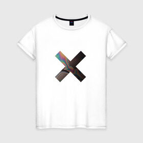 Женская футболка хлопок с принтом логотип the xx в Петрозаводске, 100% хлопок | прямой крой, круглый вырез горловины, длина до линии бедер, слегка спущенное плечо | @