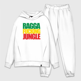 Мужской костюм хлопок OVERSIZE с принтом Ragga Fucking Jungle в Петрозаводске,  |  | Тематика изображения на принте: jungle | днб | рагга | рагга джангл (ragga jungle)  джангл с более выраженным влиянием ямайской музыкальной культуры.ragga jungle