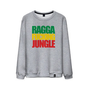 Мужской свитшот хлопок с принтом Ragga Fucking Jungle в Петрозаводске, 100% хлопок |  | jungle | днб | рагга | рагга джангл (ragga jungle)  джангл с более выраженным влиянием ямайской музыкальной культуры.ragga jungle