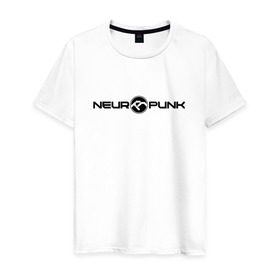 Мужская футболка хлопок с принтом Neuropunk Black в Петрозаводске, 100% хлопок | прямой крой, круглый вырез горловины, длина до линии бедер, слегка спущенное плечо. | dnb | neurofunk | neuropunk | neuropunk   это подкаст и серия вечеринок от лейбла tamrecords.нейропанк | tamrecords
