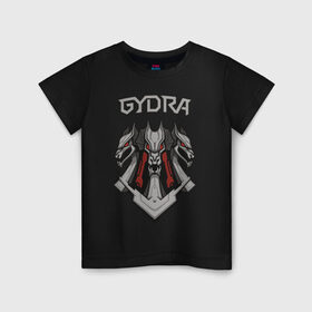 Детская футболка хлопок с принтом Gydra в Петрозаводске, 100% хлопок | круглый вырез горловины, полуприлегающий силуэт, длина до линии бедер | bes | neurofunk | neuropunk | tamrecords
